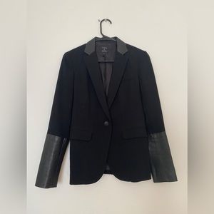 Rag & Bone X Barney’s New York blazer with leather accent cuffs
